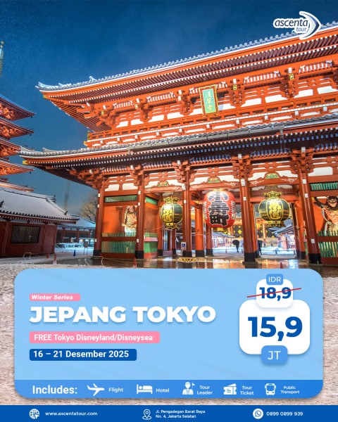 Tour Jepang Tokyo 6D4N