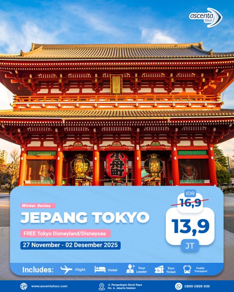 Tour Jepang Tokyo 6D4N