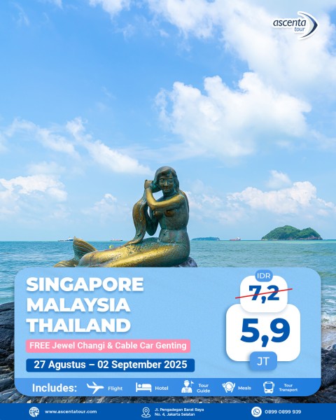 Tour 3 Negara Singapore Malaysia Thailand 7D6N