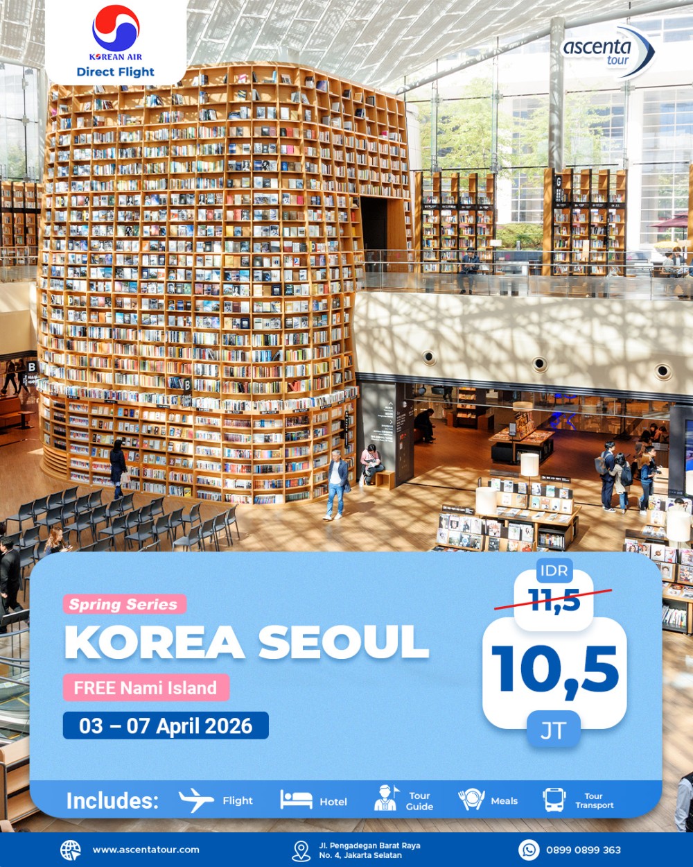TOUR KOREA 5D DIRECT FLIGHT BY KE