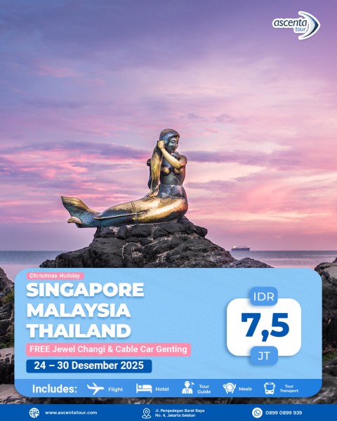 Tour 3 Negara Singapore Malaysia Thailand 7D6N