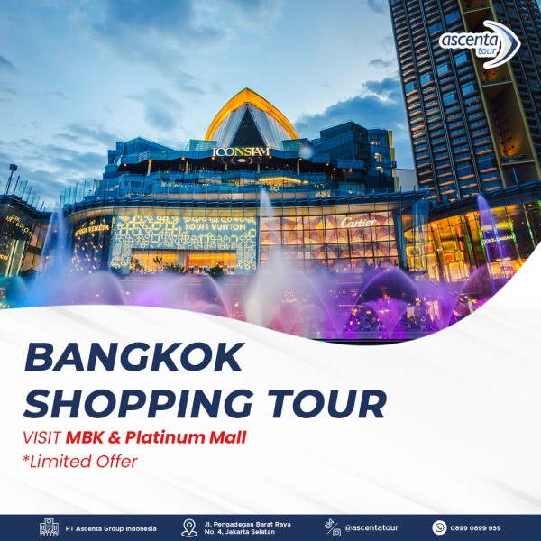 Tour Thailand Bangkok Shopping 4D/3N