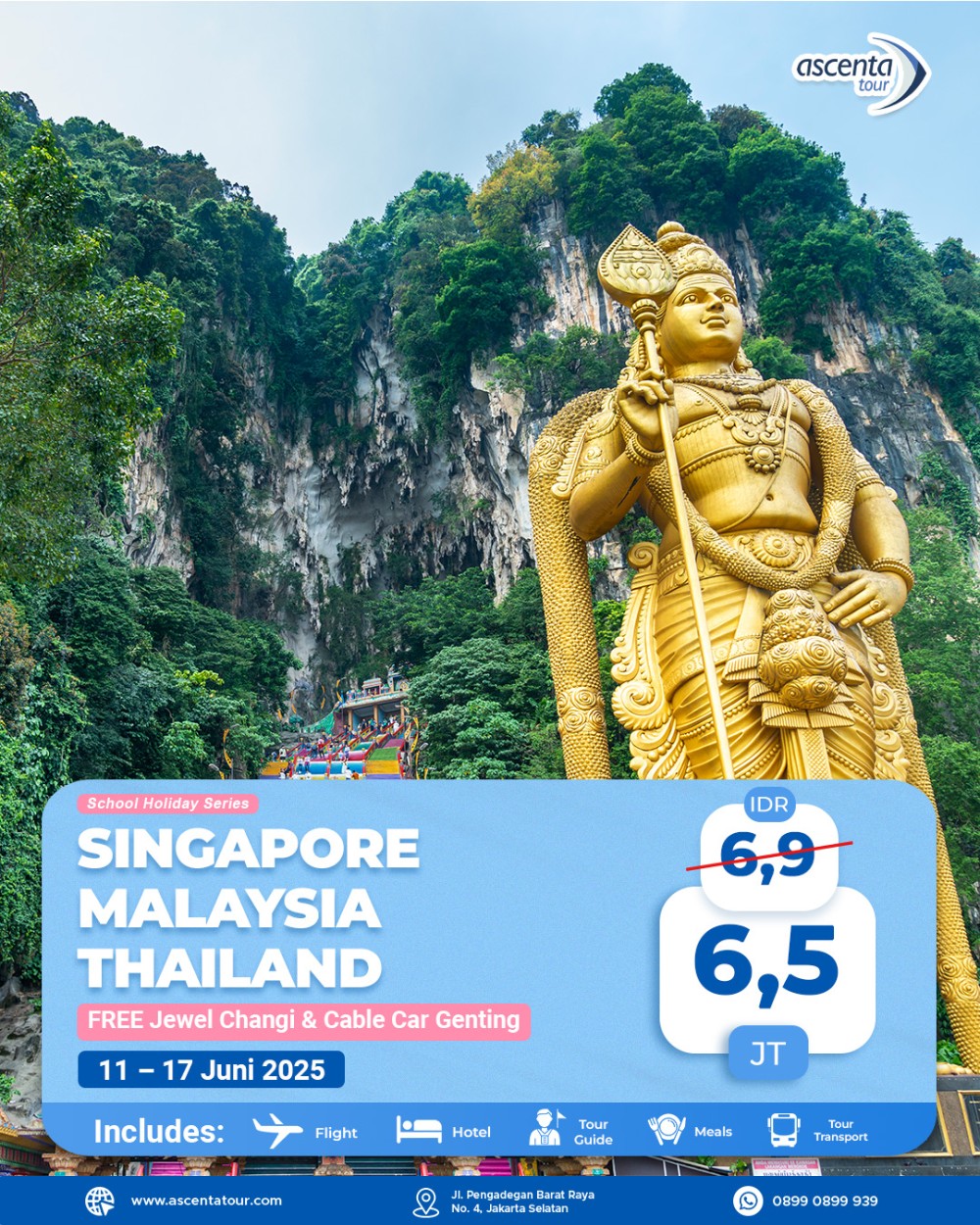 Tour 3 Negara Singapore Malaysia Thailand 7D6N
