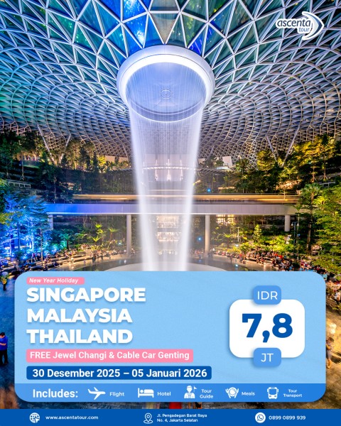 Tour 3 Negara Singapore Malaysia Thailand 7D6N