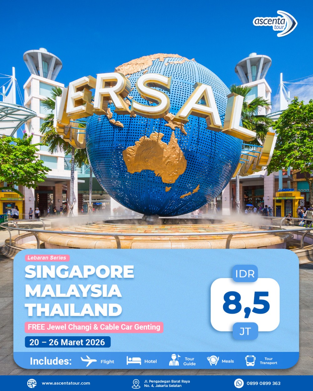 Tour 3 Negara Singapore Malaysia Thailand 7D6N