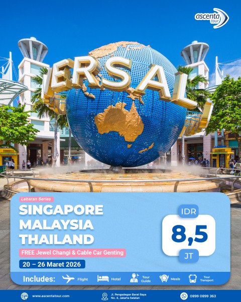 Tour 3 Negara Singapore Malaysia Thailand 7D6N