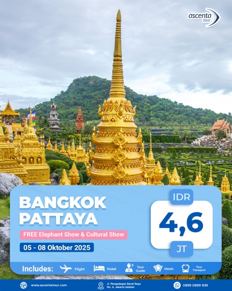 Tour Thailand Bangkok Pattaya 4D3N