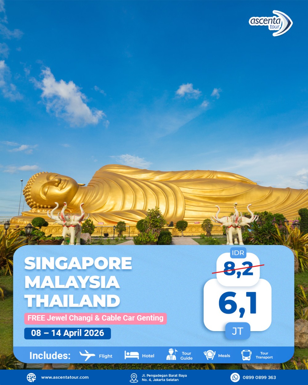 Tour 3 Negara Singapore Malaysia Thailand 7D6N