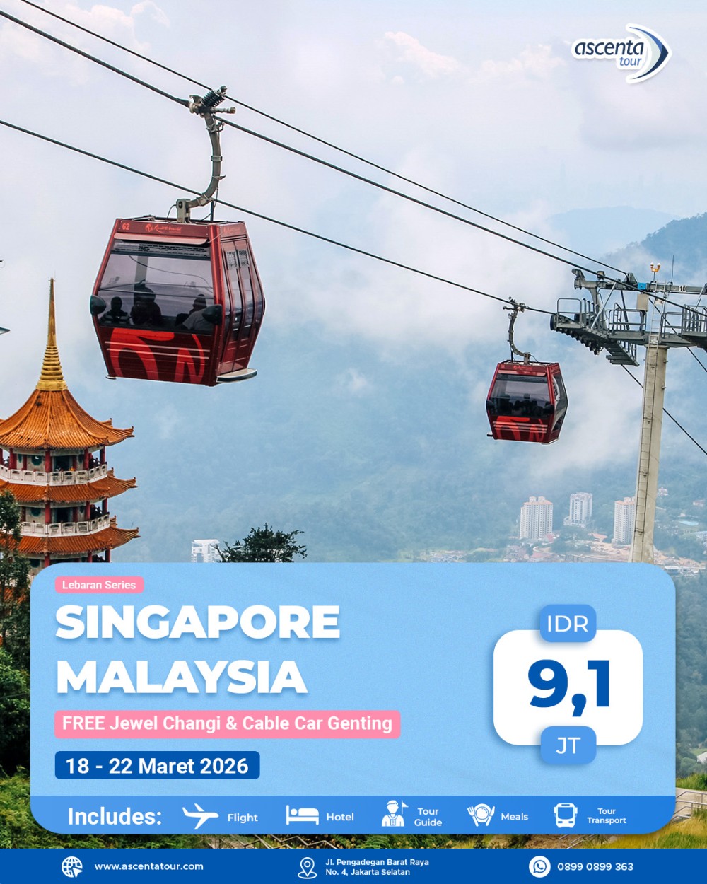 Tour Singapore Malaysia 5D4N