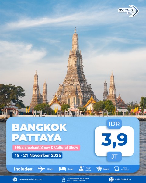 Tour Thailand Bangkok Pattaya 4D3N