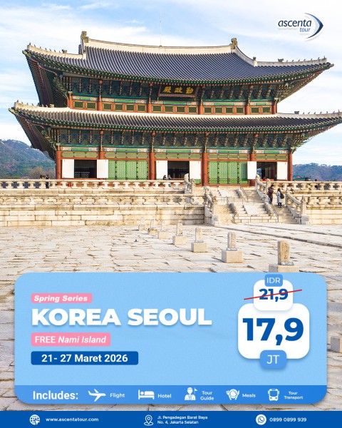 TOUR KOREA 7D LEBARAN