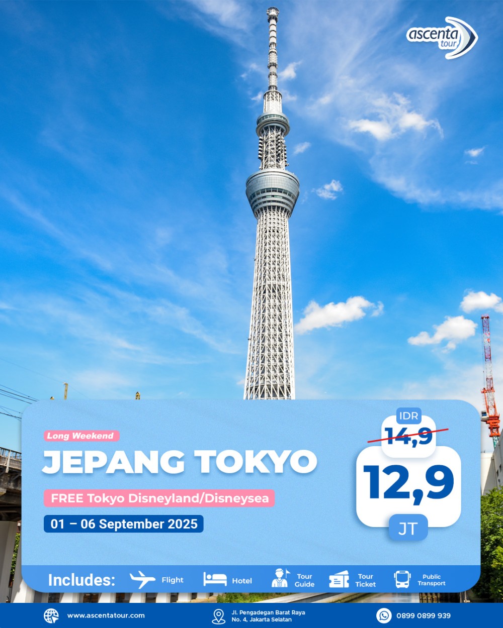 Tour Jepang Tokyo 6D4N