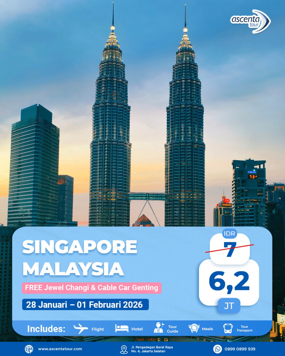 Tour Singapore Malaysia 5D4N