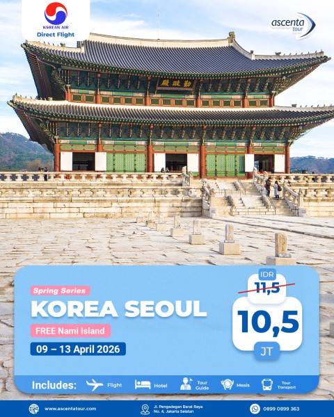 TOUR KOREA 5D DIRECT FLIGHT BY KE