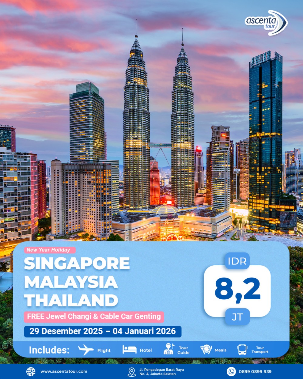 Tour 3 Negara Singapore Malaysia Thailand 7D6N