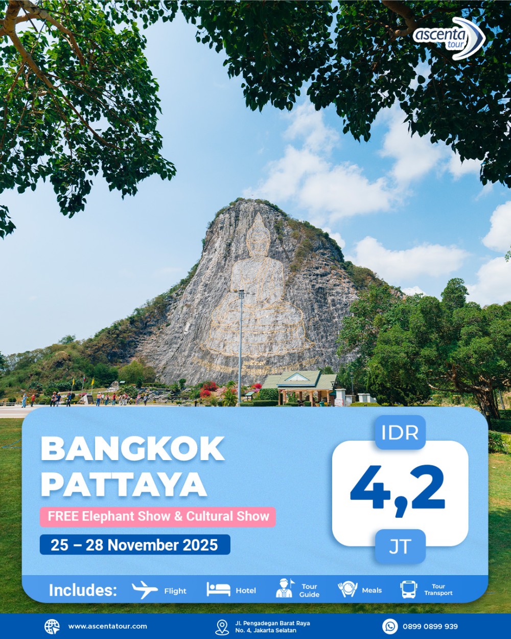 Tour Thailand Bangkok Pattaya 4D3N