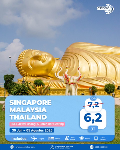 Tour 3 Negara Singapore Malaysia Thailand 7D6N
