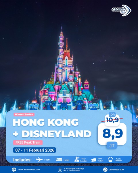 Tour Hong Kong 5D3N (FREE HONG KONG DISNEYLAND)