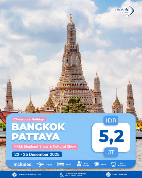 Tour Thailand Bangkok Pattaya 4D3N