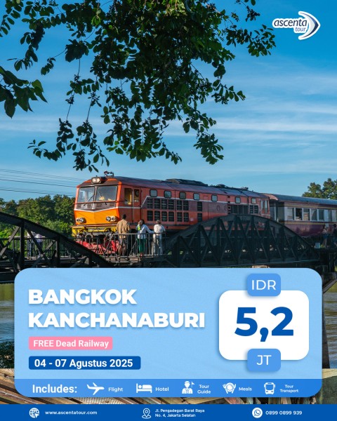 Tour Thailand Bangkok Kanchanaburi 4D3N