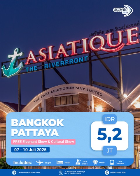 Tour Thailand Bangkok Pattaya 4D3N