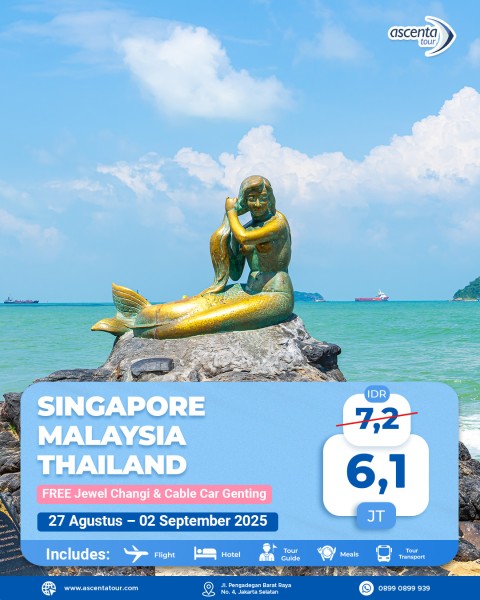 Tour 3 Negara Singapore Malaysia Thailand 7D6N