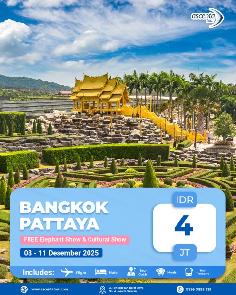 Tour Thailand Bangkok Pattaya 4D3N