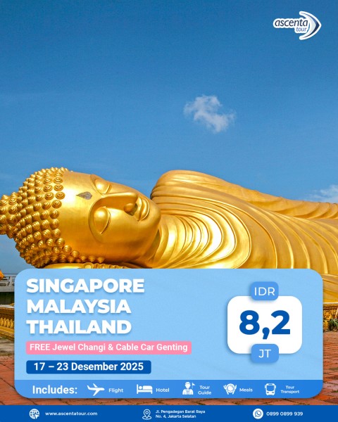 Tour 3 Negara Singapore Malaysia Thailand 7D6N