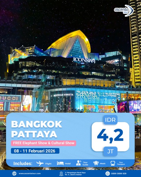 Tour Thailand Bangkok Pattaya 4D3N