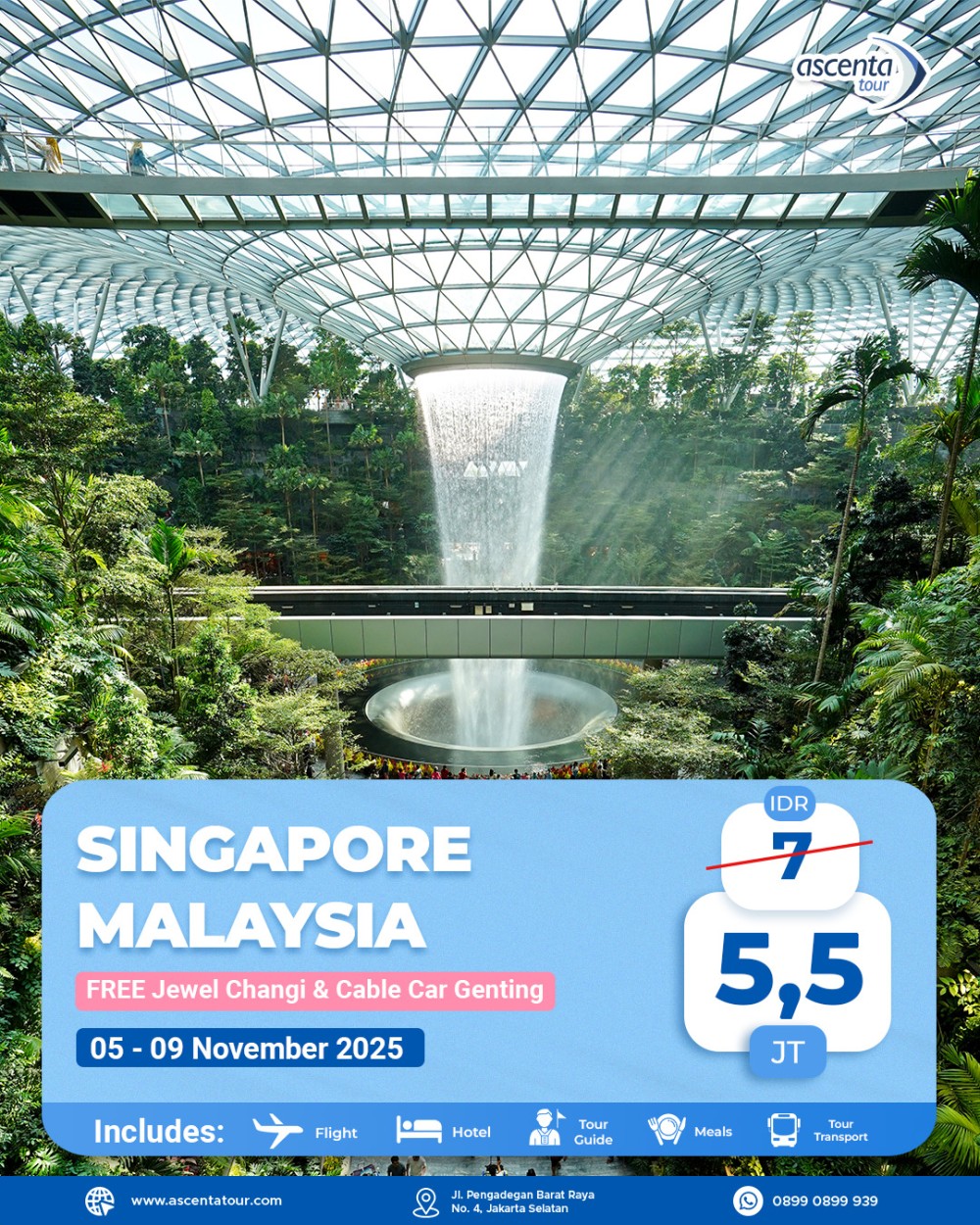 Tour Singapore Malaysia 5D4N