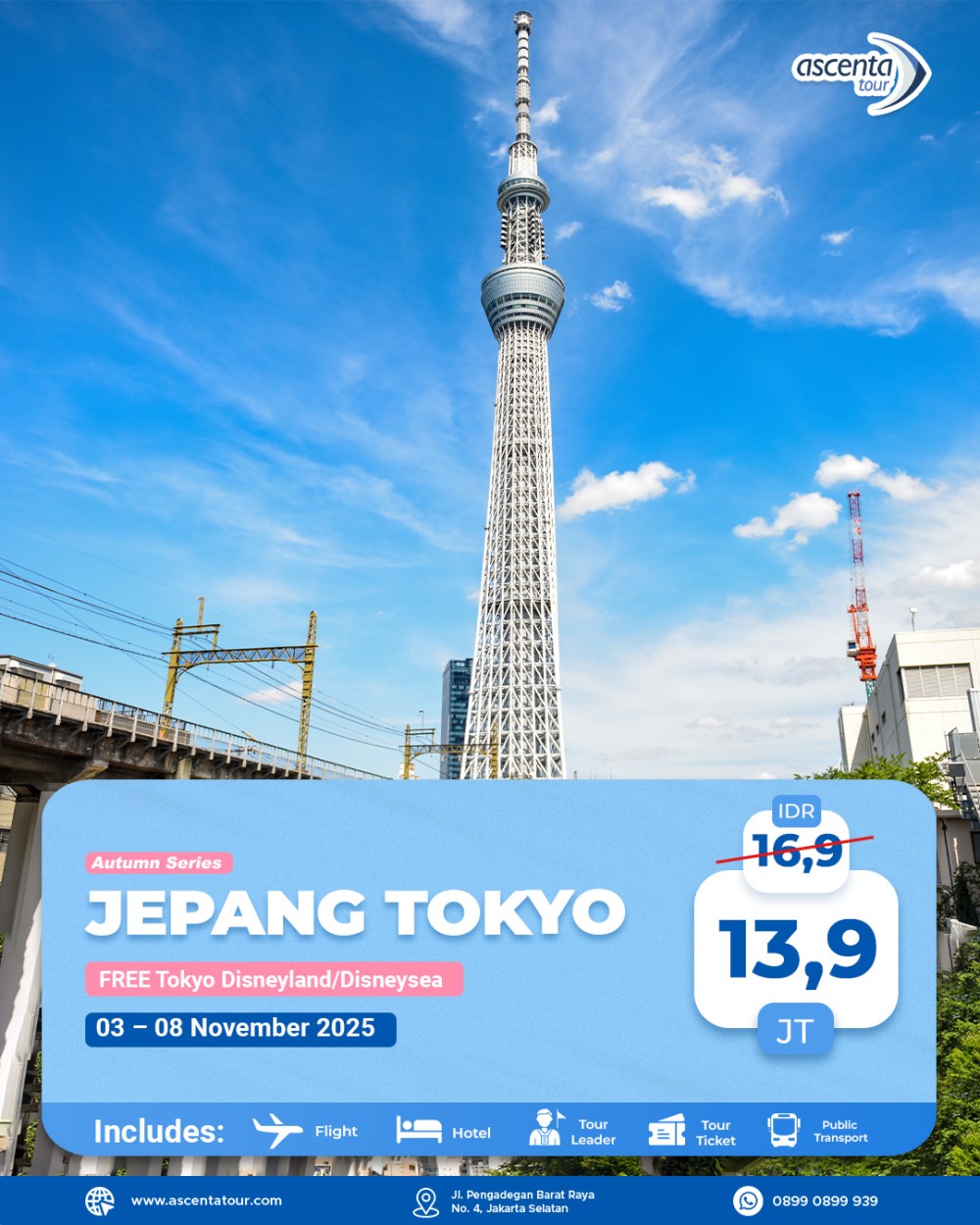 Tour Jepang Tokyo 6D4N