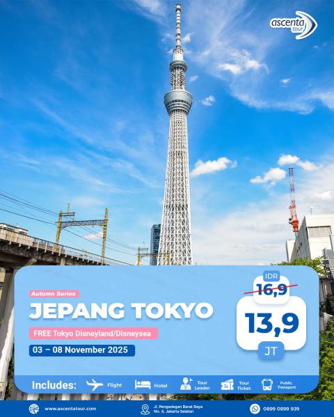 Tour Jepang Tokyo 6D4N
