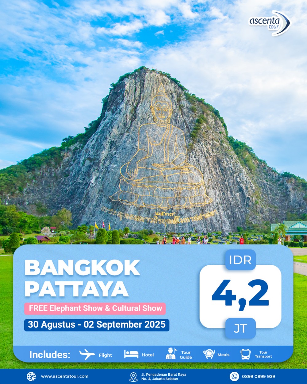 Tour Thailand Bangkok Pattaya 4D3N