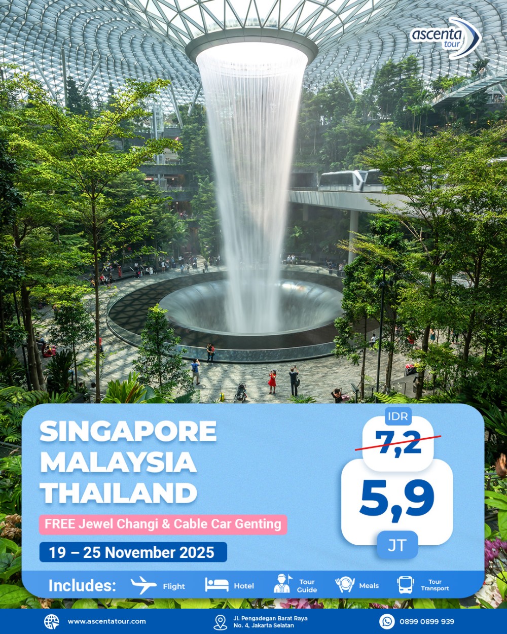 Tour 3 Negara Singapore Malaysia Thailand 7D6N