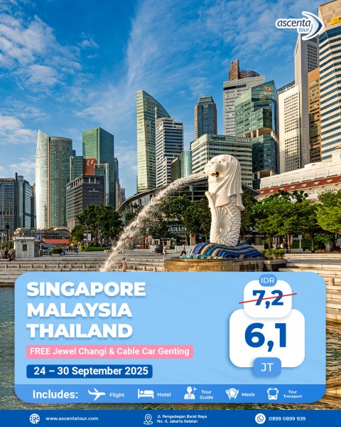 Tour 3 Negara Singapore Malaysia Thailand 7D6N