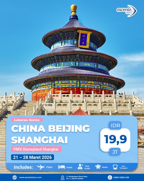 Tour Amazing China Beijing Shanghai Lebaran 8D