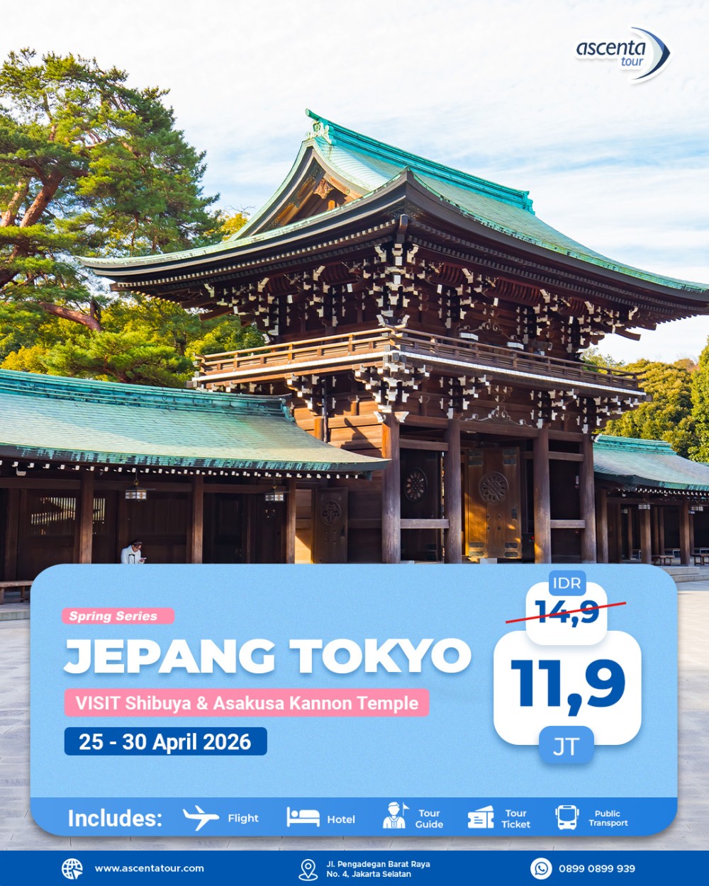 Tour Jepang Tokyo 6D4N