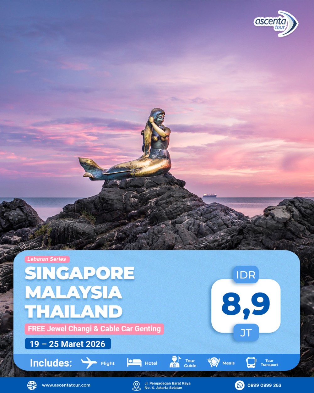 Tour 3 Negara Singapore Malaysia Thailand 7D6N