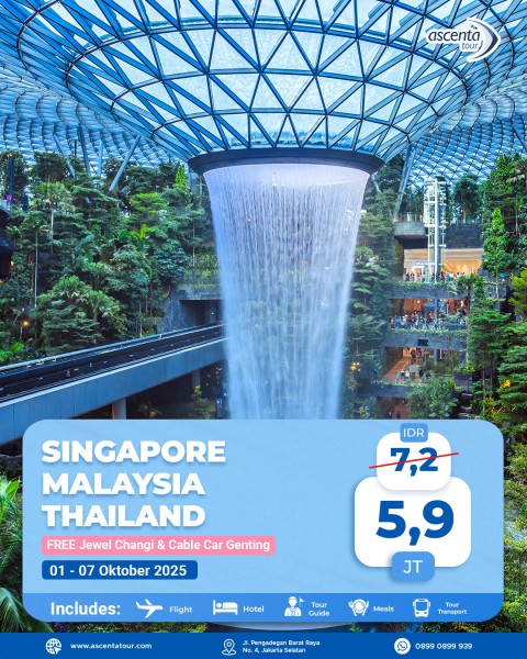 Tour 3 Negara Singapore Malaysia Thailand 7D6N