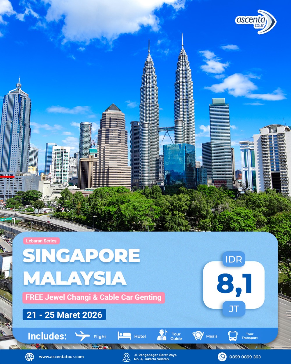 Tour Singapore Malaysia 5D4N