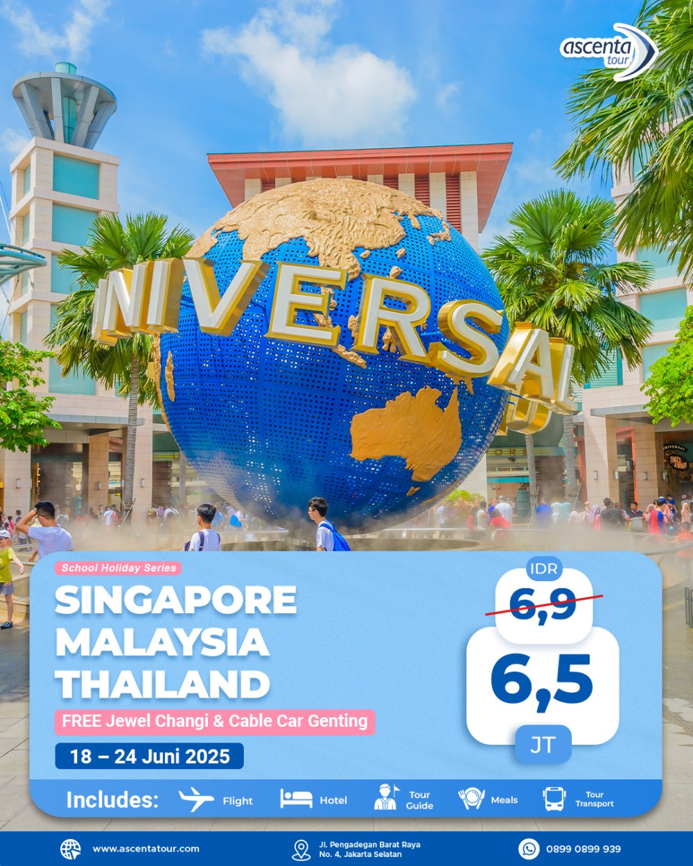Tour 3 Negara Singapore Malaysia Thailand 7D6N