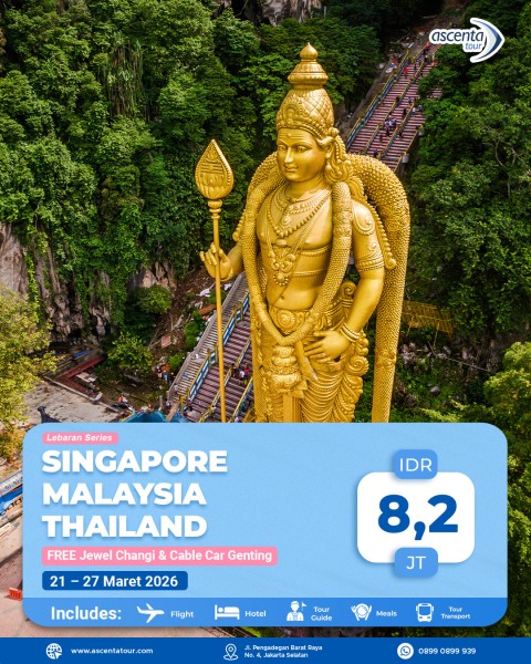 Tour 3 Negara Singapore Malaysia Thailand 7D6N