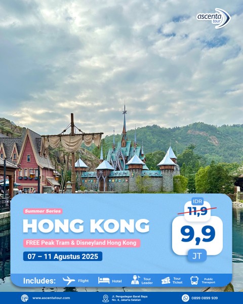 Tour Hong Kong 5D3N (FREE HONG KONG DISNEYLAND)