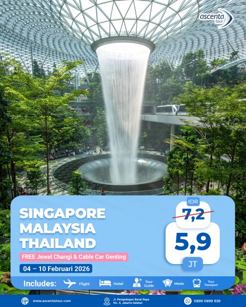 Tour 3 Negara Singapore Malaysia Thailand 7D6N