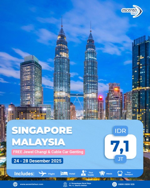 Tour Singapore Malaysia 5D4N