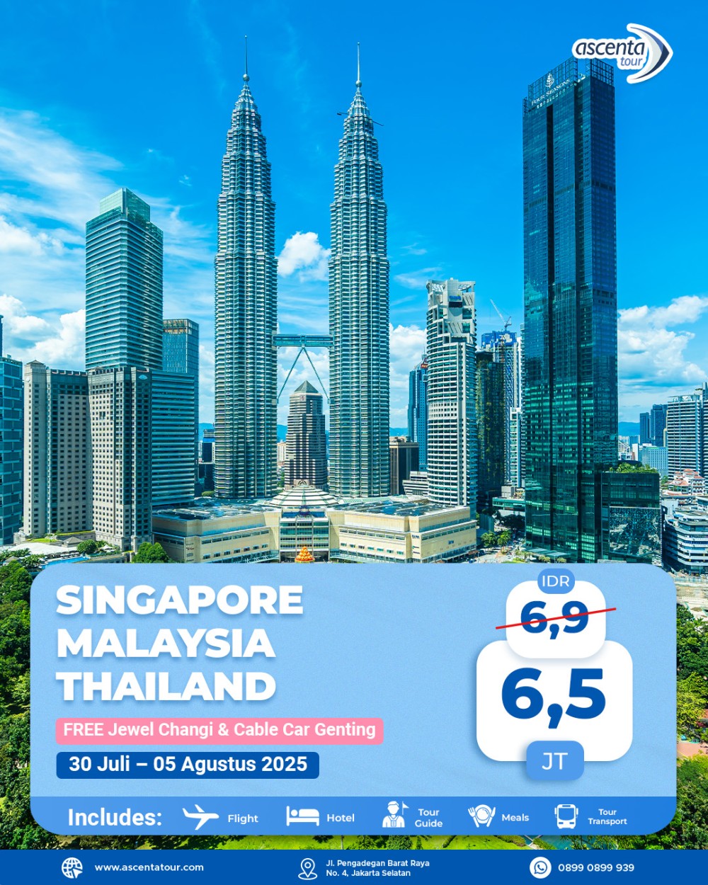 Tour 3 Negara Singapore Malaysia Thailand 7D6N