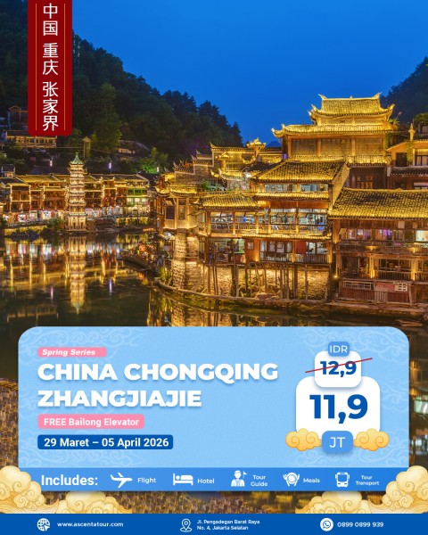 Tour China Chongqing Zhangjiajie 8D