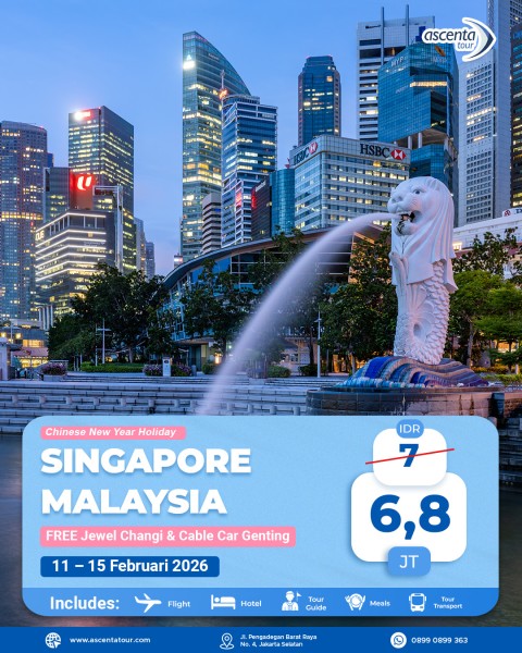 Tour Singapore Malaysia 5D4N