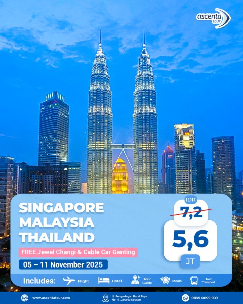 Tour 3 Negara Singapore Malaysia Thailand 7D6N