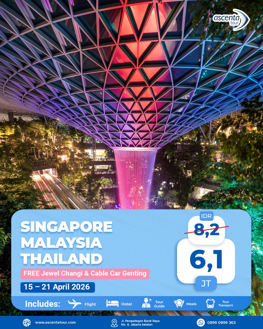 Tour 3 Negara Singapore Malaysia Thailand 7D6N